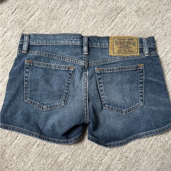 Ralph Lauren Dark Blue Jean Shorts - Picture 2 of 3